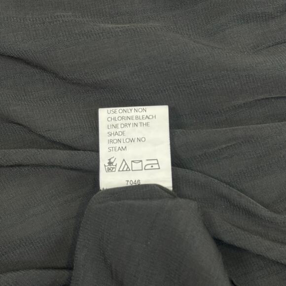 Pretty Garden Black Flutter Sleeve Tiered Maxi Dress - S - Picture 9 of 9